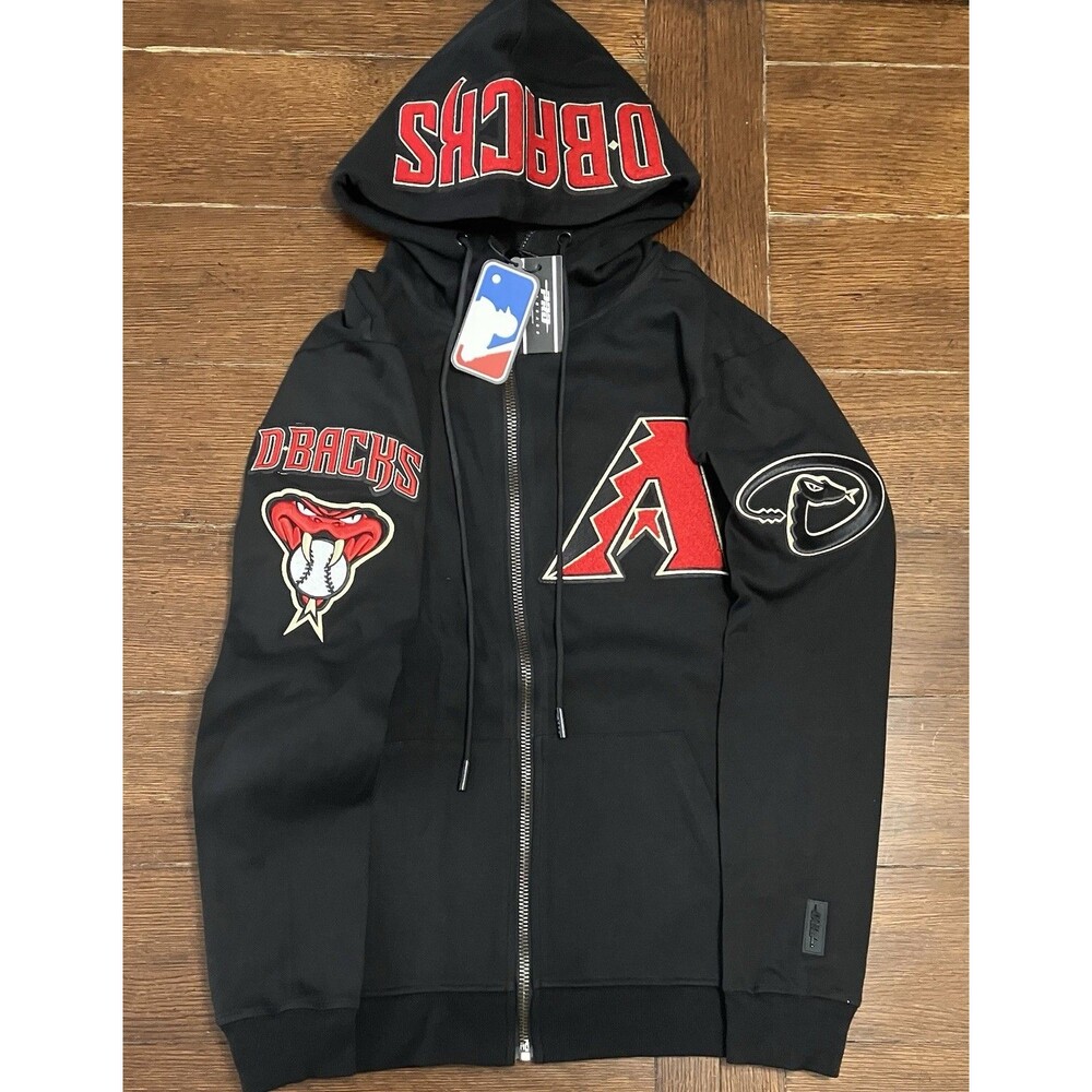 Men’s Pro standard Size M Arizona Diamondbacks Black Full Zip Jacket NWT MLB